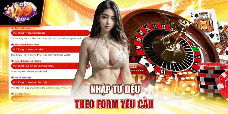 Nhập tư liệu theo form yêu cầu